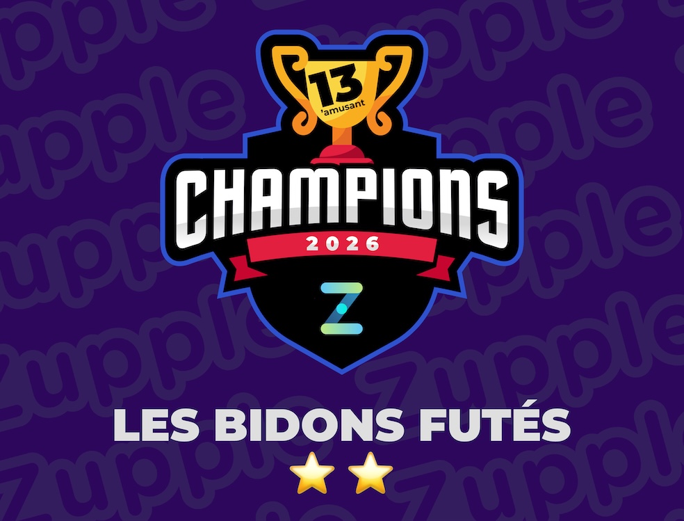Les Bidons Futés, champions du championnat 13’amusant 2026