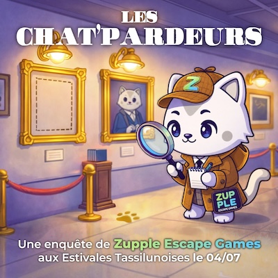 Cet été, Zupple Escape Game Lyon s’invite aux Estivales Tassilunoises pour une après-midi placée sous le signe du jeu et de l’enquête.