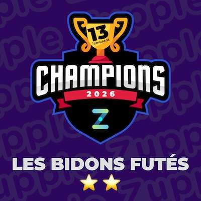 Les grands champions des énigmes 13’amusantes 2026 sont : Les Bidons Futés !