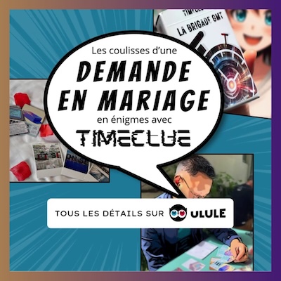 Timeclue, un jeu de cartes mêlant escape game et géocaching.