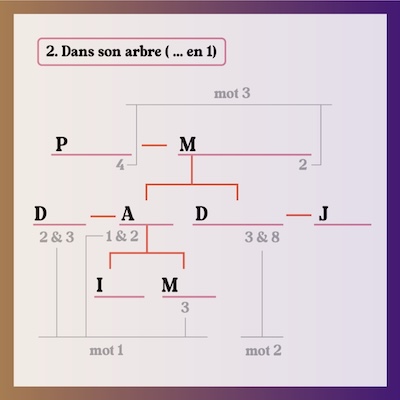 Deuxième énigme : Dans son arbre