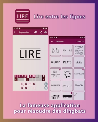 Lire entre les lignes : la fameuse application pour résoudre des dingbats