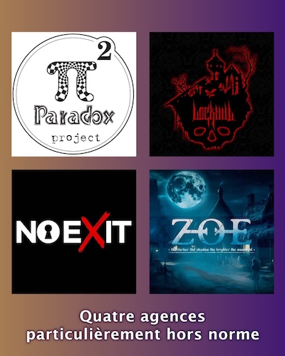 Paradox project, Lockhill, No Exit, et XII Divisions : 4 agences particulièrement hors norme.