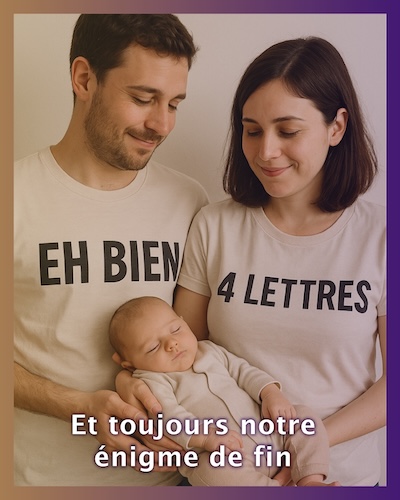 Et toujours notre énigme de fin !