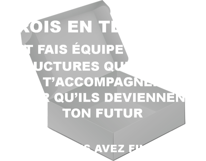 L’écran final du jeu, une capsule ouverte portant le message « Crois en tes rêves et fais équipe avec les structures qui peuvent t’accompagner pour qu’ils deviennent ton futur »