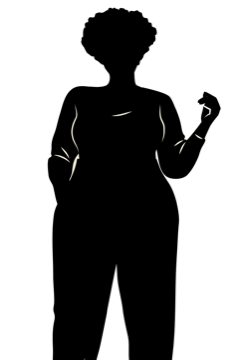 La silhouette de Myla, l’une des personnages du jeu
